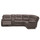 Jax Right Hand Facing Grey Fabric Electric Reclining 4 Seater Sofa