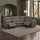 Jax Right Hand Facing Grey Fabric Electric Reclining 4 Seater Sofa