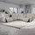 Caleb Electric Reclining L Shaped 5 Seater Corner Sofa Aspen Latte