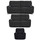 Lois Midnight Black Electric Reclining 3 Piece Sofa Suite 3 + 2 + 1