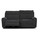Lois Midnight Black Electric Reclining 3 Piece Sofa Suite 3 + 2 + 1