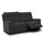 Lois Midnight Black Electric Reclining Sofa Suite 3 + 2
