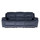 Bella Ink Grey Electric Reclining 3 Seater Sofa with USB