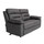 Lucy Ink Grey Electric Reclining 3 Seater Sofa with USB
