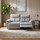 Kent Lucy Dove Grey Electric Reclining Sofa Suite 3 + 2