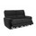 Carla Midnight Black Electric Reclining 3 Piece Sofa Suite 2 + 1 + 1