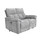 Kent Lucy Dove Grey Electric Reclining 2 Seater Sofa with USB