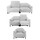 Oscar Fabric Reclining 3 Piece Sofa Suite USB + Adjustable Headrests 3 + 2 + 1