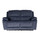 Bella Ink Grey Electric Reclining Sofa Suite 3 + 2