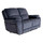 Bella Ink Grey Electric Reclining Sofa Suite 3 + 2