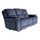 Bella Ink Grey Electric Reclining Sofa Suite 3 + 2