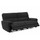 Carla Midnight Black Electric Reclining 3 Piece Sofa Suite 3 + 2 + 1