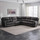 Valtos Electric Reclining Corner Sofa 5 Seater Chocolate or Grey