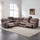 Valtos Electric Reclining Corner Sofa 5 Seater Chocolate or Grey