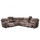 Valtos Electric Reclining Corner Sofa 5 Seater Chocolate or Grey