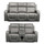 Felix Electric Reclining Black or Grey Sofa Suite