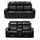 Felix Electric Reclining Black or Grey Sofa Suite