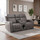 Felix Electric Reclining Black or Grey Sofa Suite
