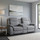 Milano Electric Reclining Grey Fabric Sofa Suite