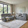 Milano Electric Reclining Grey Fabric Sofa Suite