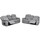 Milano Electric Reclining Grey Fabric Sofa Suite