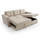 Oregon Universal Corner Sofa Bed Spill Resistant Fabric Beige or Grey