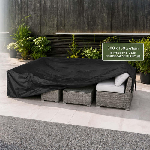 Waterproof Garden Rain Patio Cover 3m x 1.5m Furniture Protector