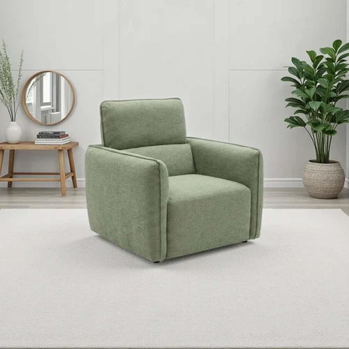 Ashcroft Chenille Fabric Armchair