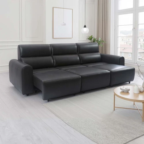 Corby 3 Seater Electric Recliner Sofa Leather