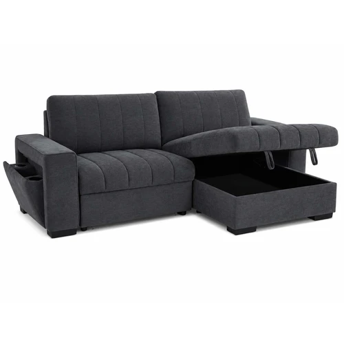 Frankie Universal Corner Sofa Bed with Storage, USB & Cupholder