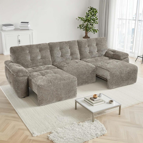 Drayton Electric 3 Seater Sofa Bed with Power Sliding Seat