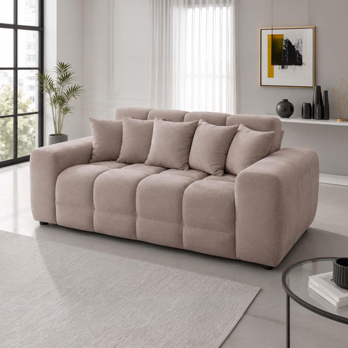 Jenson 3 Seater Plush Velvet Sofa