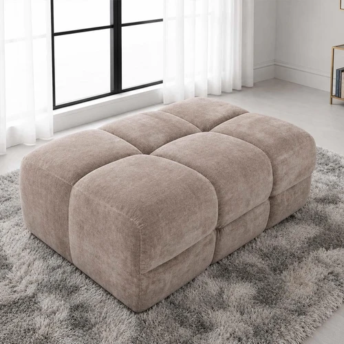 Jenson Plush Velvet Large Footstool