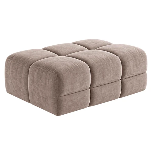Jenson Plush Velvet Large Footstool