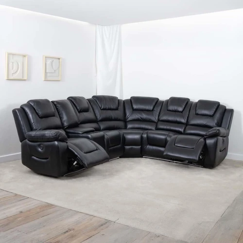 Oxbridge 5 Seater Electric Reclining Corner Sofa with LED Lights