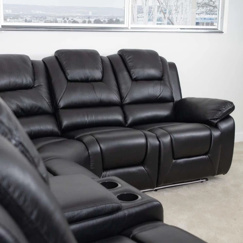 Oxbridge 5 Seater Electric Reclining Corner Sofa with LED Lights