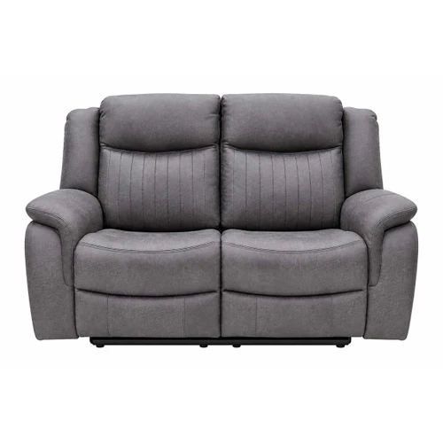 Lennox Grey Tech Fabric 2 Seater Sofa with USB & USB-C Charging