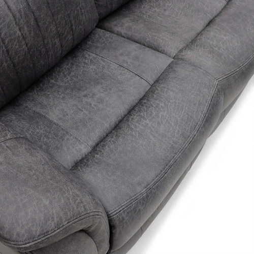 Lennox Grey Tech Fabric 2 Seater Sofa with USB & USB-C Charging