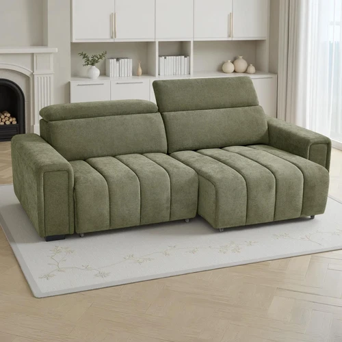 Millie 3 Seater Electric Sliding Sofa – Beige, Green or Grey