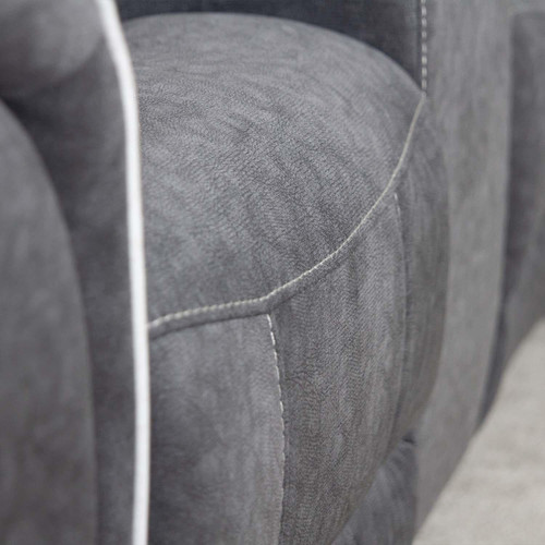 Anna Grey Fabric 5 Seater Electric Reclining Corner Sofa