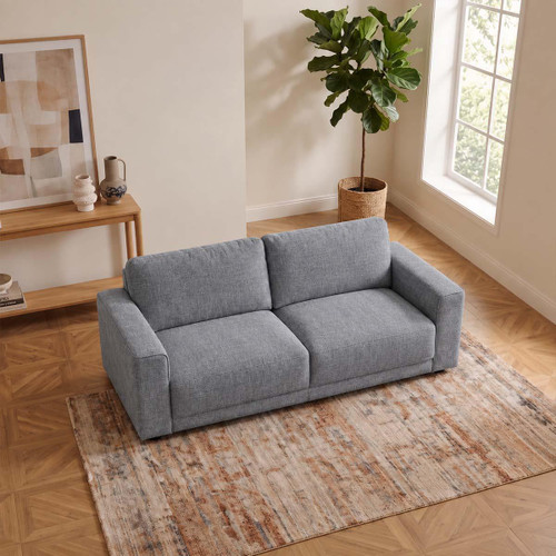 Melrose 3 + 2 + 1 Woven Fabric Three Piece Sofa Suite Beige or Grey