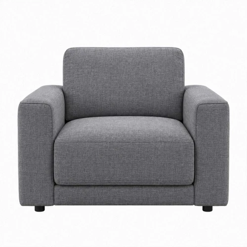 Melrose Armchair Woven Fabric Sofa Beige or Grey