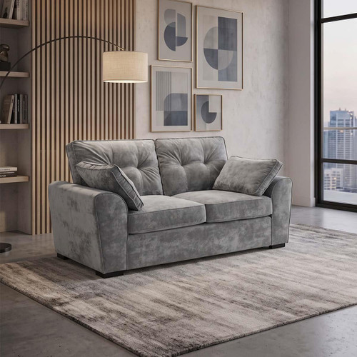Montford Grey Fabric 2 Seater sofa