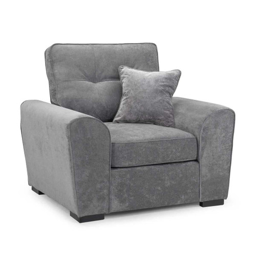 Montford Grey Fabric 3 + 2 + 1 Three Piece Sofa Suite