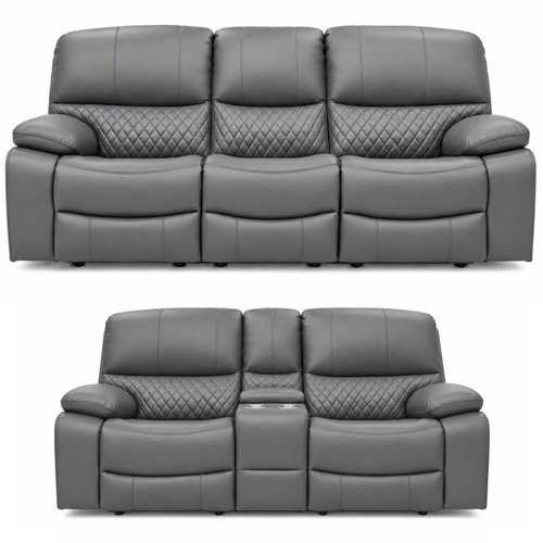 Bentley Eco Leather Electric Reclining 3 + 2 Seater Sofa Suite