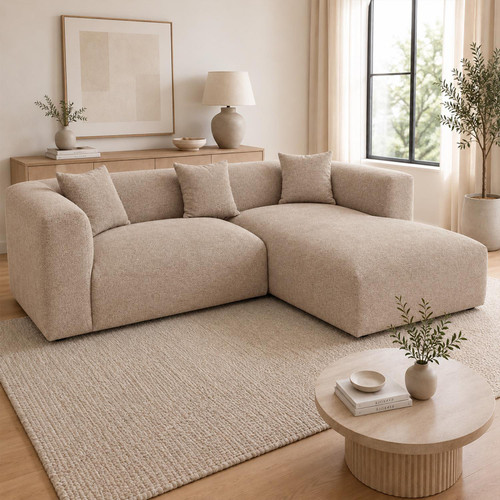 Ely Cloud Chaise L-Shaped Corner Sofa