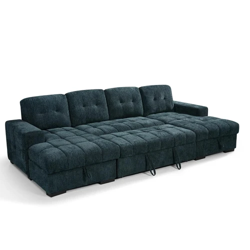 Luna U-Shaped Sofa Bed with Dual Storage Chaises
