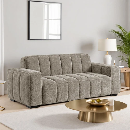 Preston 3 Seater Woven Fabric Sofa