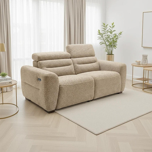 Thornton 3 Piece Electric Recliner Sofa Suite Boucle Fabric