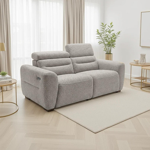 Thornton 3 Piece Electric Recliner Sofa Suite Boucle Fabric